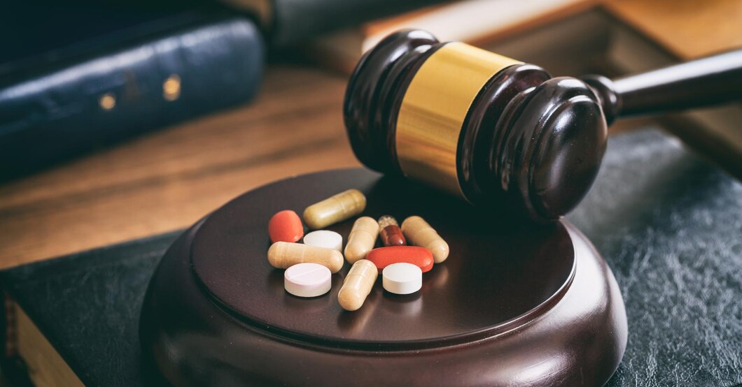 major pharmaceuticals, legal consequences of drugs, laws on drugs, gavel for judge, judge gavel drugs wooden desk, Drug Laws & Pharma Business, pharma business ideas,