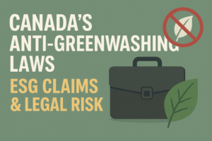 Canada’s anti-greenwashing laws and ESG claims under the Competition Act